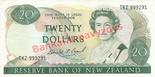 20 Dolerių banknoto priekinė pusė