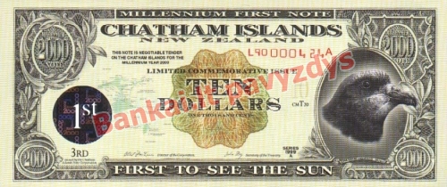 10 Dolerių banknoto priekinė pusė