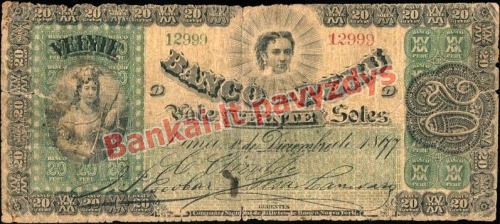 20 Solių banknoto priekinė pusė