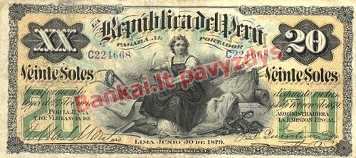 20 Solių banknoto priekinė pusė