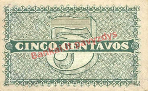 5 Centavų banknoto galinė pusė