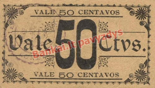 50 Centavų banknoto galinė pusė