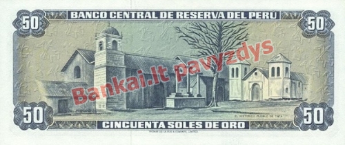 50 Soles  banknoto galinė pusė