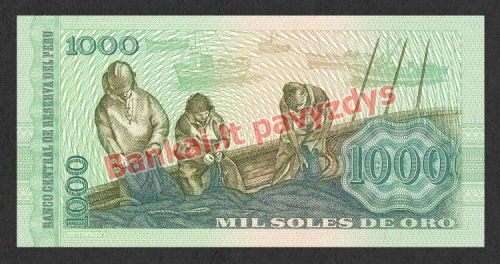 1000 Solių banknoto galinė pusė