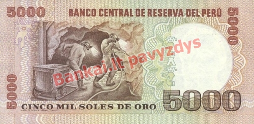 5000 Solių banknoto galinė pusė