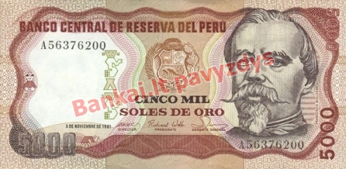 5000 Solių banknoto priekinė pusė