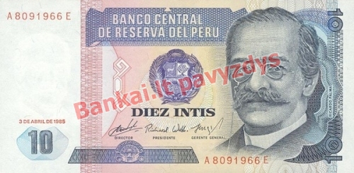 10 Inčių banknoto priekinė pusė