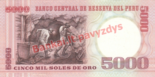 5000 Solių banknoto galinė pusė