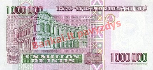 1000000 Inčių banknoto galinė pusė