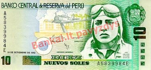 10 Nuevos  banknoto priekinė pusė