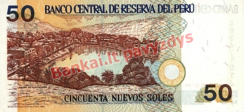 50 Nuevos  banknoto galinė pusė