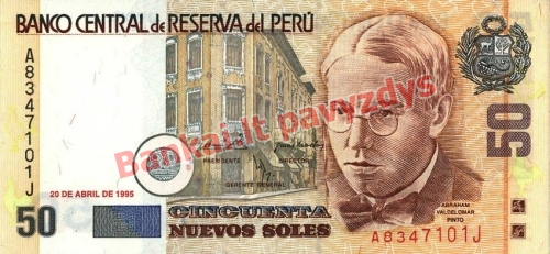 50 Nuevos  banknoto priekinė pusė