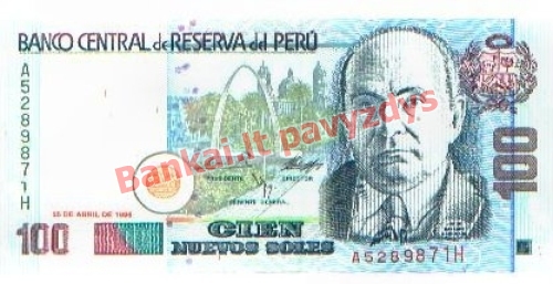100 Naujųjų solių banknoto priekinė pusė