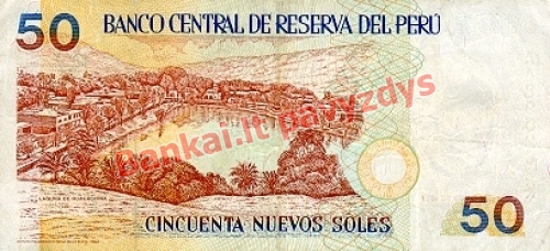 50 Nuevos  banknoto galinė pusė