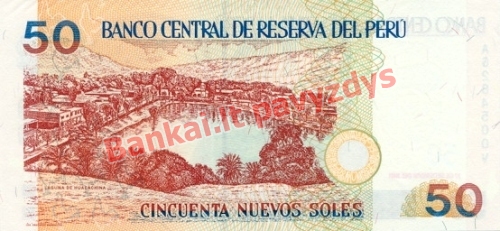 50 Nuevos  banknoto galinė pusė