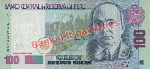 100 Naujųjų solių banknoto priekinė pusė