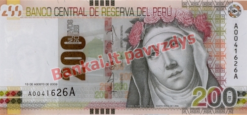 200 Naujųjų solių banknoto priekinė pusė