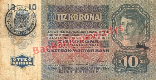 10 Koronų banknoto priekinė pusė