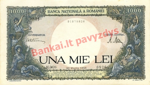 1000 Lėjų banknoto priekinė pusė