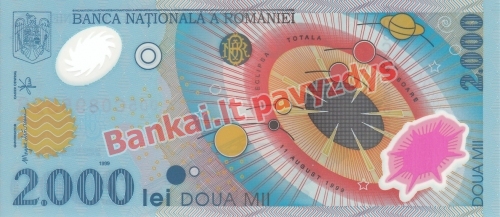 2000 Lėjų banknoto priekinė pusė