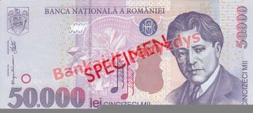 50000 Lėjų banknoto priekinė pusė