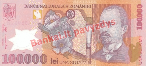 100000 Lėjų banknoto priekinė pusė