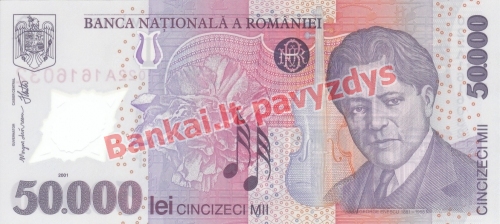 50000 Lėjų banknoto priekinė pusė