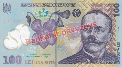 100 Lėjų banknoto priekinė pusė