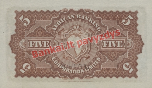 5 Svarų banknoto galinė pusė