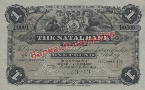 1 Svaro banknoto priekinė pusė