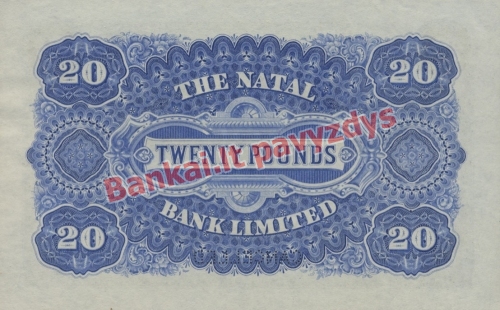 20 Svarų banknoto galinė pusė