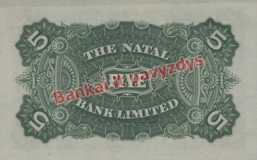 5 Svarų banknoto galinė pusė
