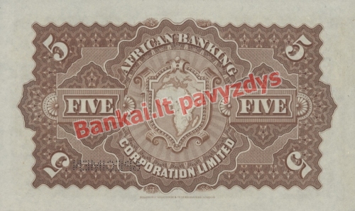 5 Svarų banknoto galinė pusė