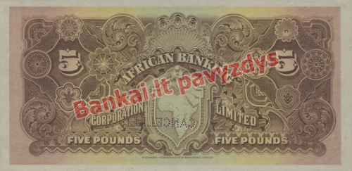 5 Svarų banknoto galinė pusė