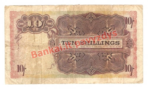 10 Šilingų banknoto galinė pusė