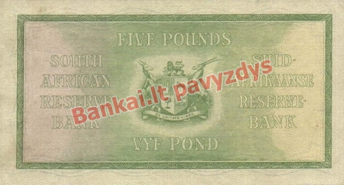 5 Svarų banknoto galinė pusė