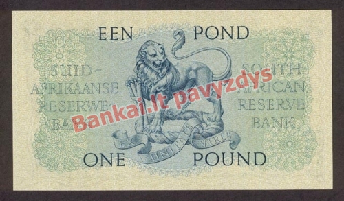 1 Svaro banknoto galinė pusė