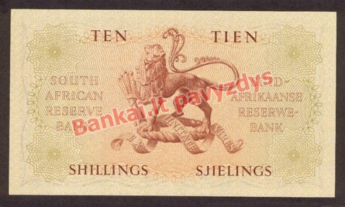 10 Šilingų banknoto galinė pusė