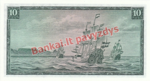 10 Randų banknoto galinė pusė