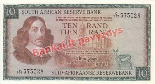 10 Randų banknoto priekinė pusė