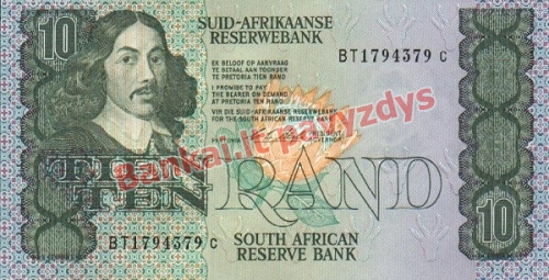 10 Randų banknoto priekinė pusė