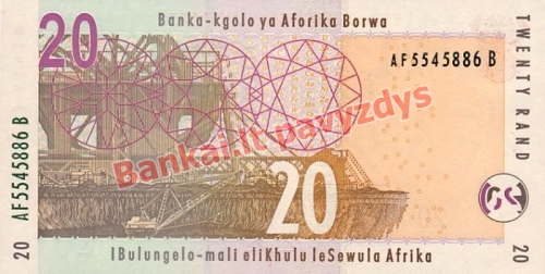20 Randų banknoto galinė pusė