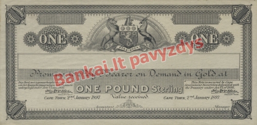 1 Svaro banknoto priekinė pusė