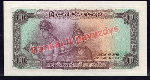 100 Rupijų banknoto galinė pusė