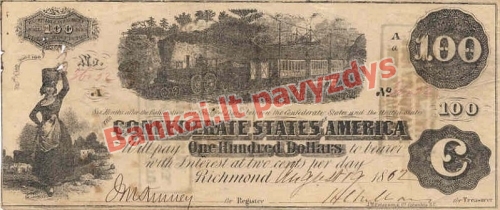 100 Dolerių banknoto priekinė pusė