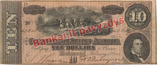 10 Dolerių banknoto priekinė pusė