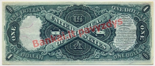 1 Dolerio banknoto galinė pusė