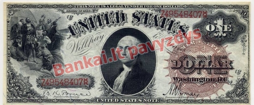 1 Dolerio banknoto priekinė pusė