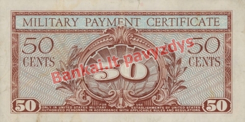 50 Centų banknoto galinė pusė