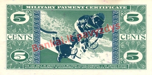 5 Centų banknoto galinė pusė